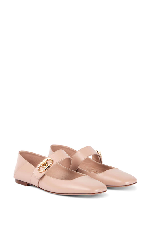 Vlogo Locker Mary-Jane Ballerina In Calfskin