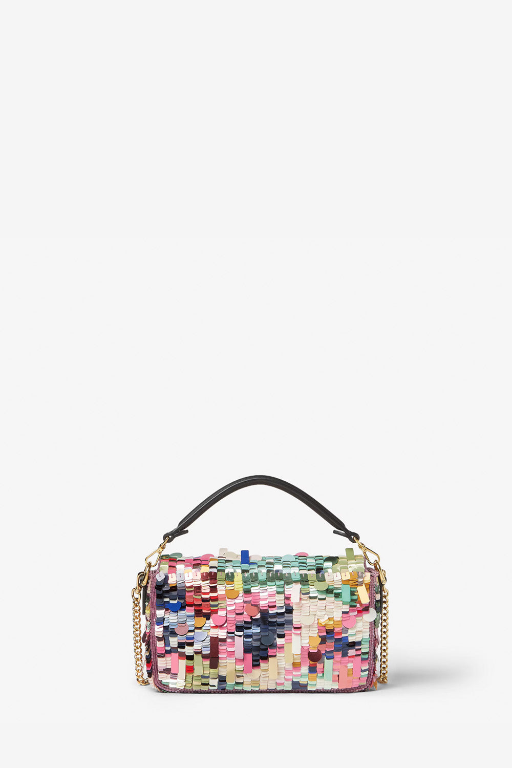Baguette Mini Multicolour Embroidered Sequin Bag