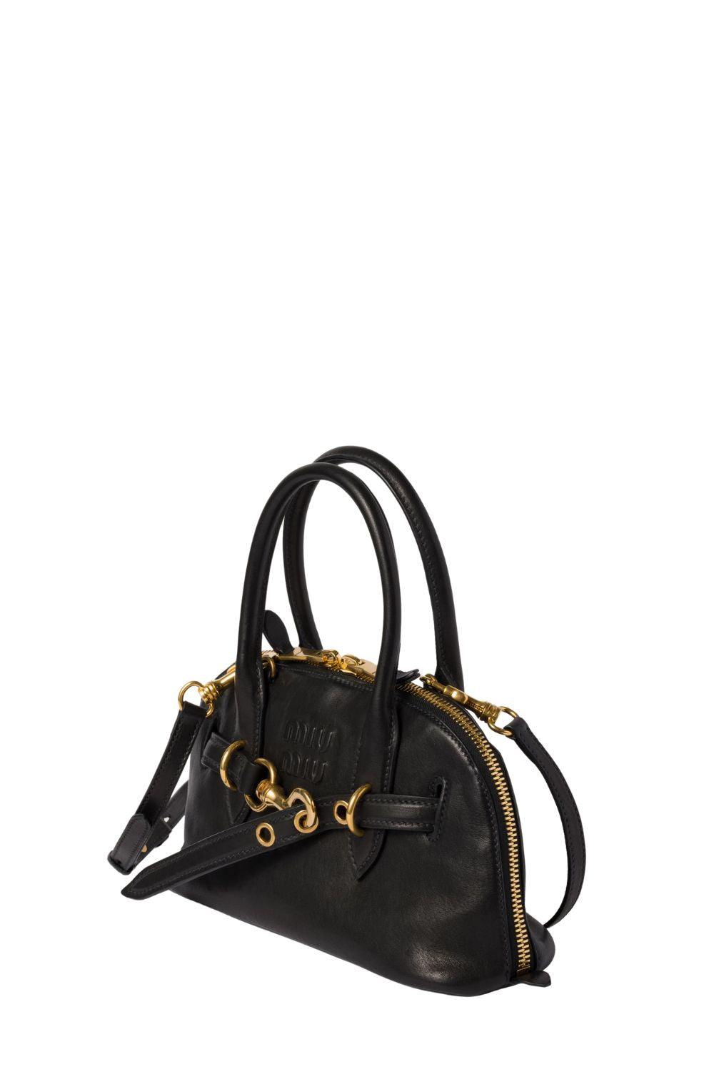 Small Aventure Nappa Leather Top-Handle Bag