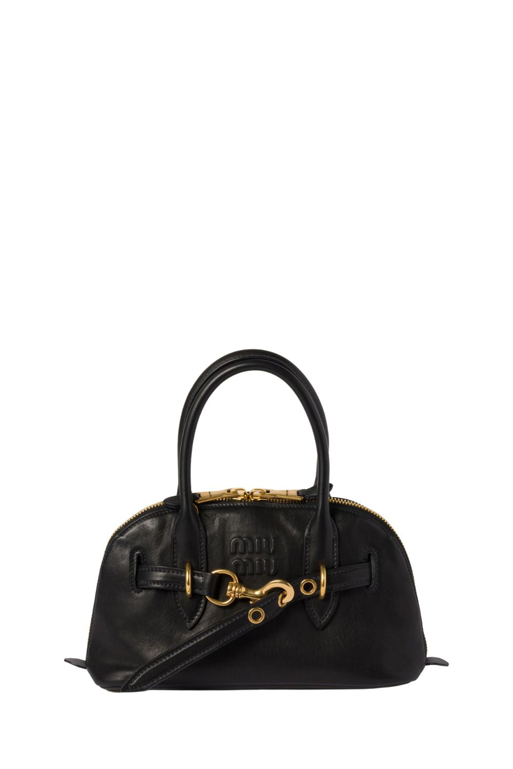 Small Aventure Nappa Leather Top-Handle Bag